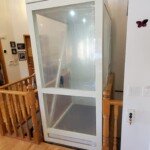 Okan Elevator Telecab home lift view of clear door1
