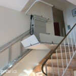 Savaria Delta inclined platform lift installed by Savaria Alberta in a home Savaria Delta inclined platform lift installed by Savaria Alberta in a home