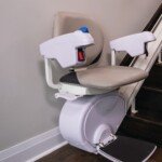 Savaria K2 Plus stairlift photo shoot in a home.