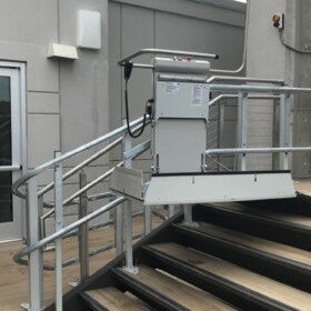 Savaria Omega inclined lift installed by Premier Lifts