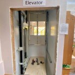 Savaria Prolift Roped Hydraulic Commercial Accessibility Lift under construction